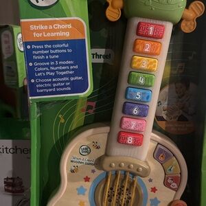 Kids' Wooden Learning Guitar - Multicolor